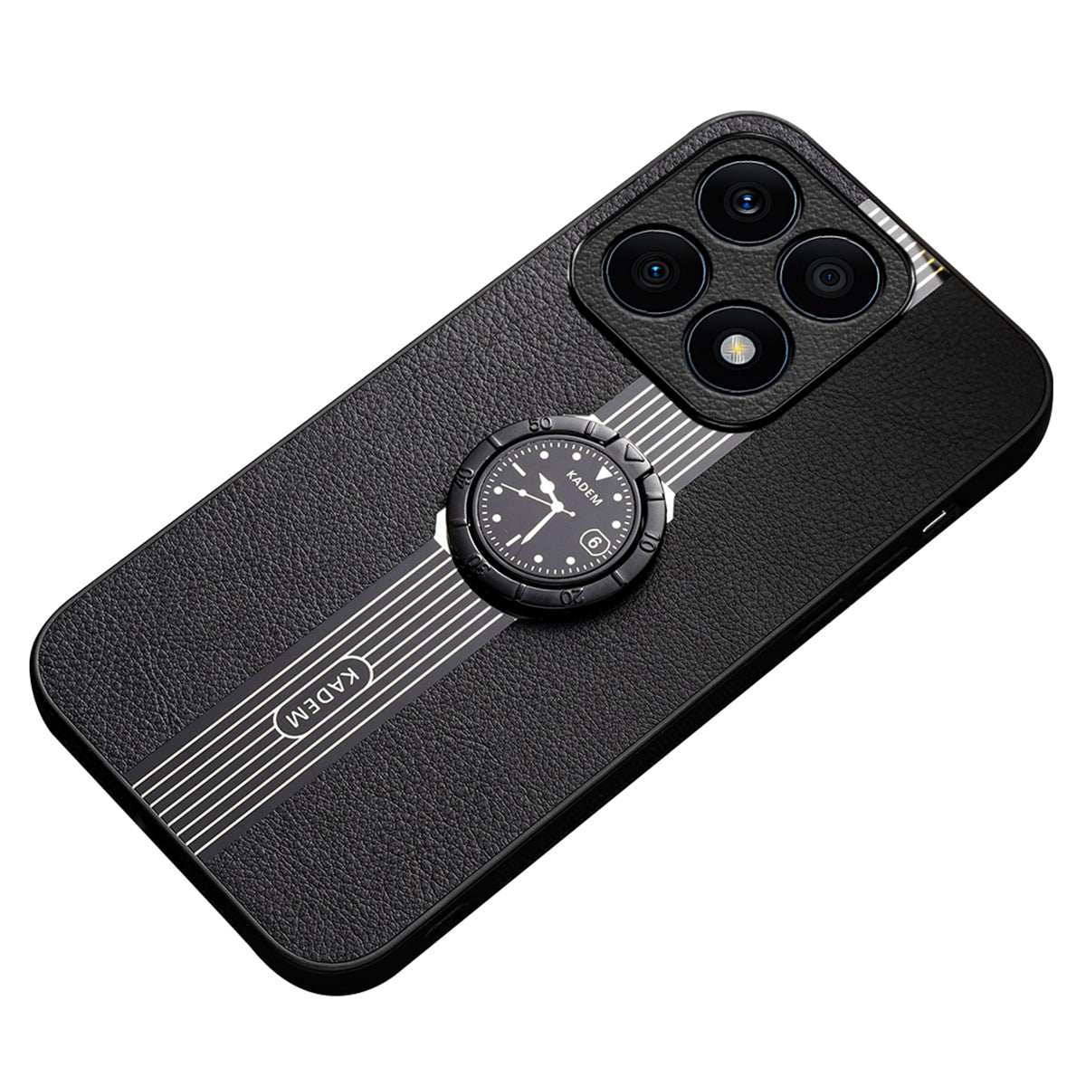 KADEM For Honor X8b 4G Case Electroplating Leather+Acrylic+TPU Cover Magnetic Car Mount KADEM For Honor X8b 4G Case Electroplating Leather+Acrylic+TPU Cover Magnetic Car Mount